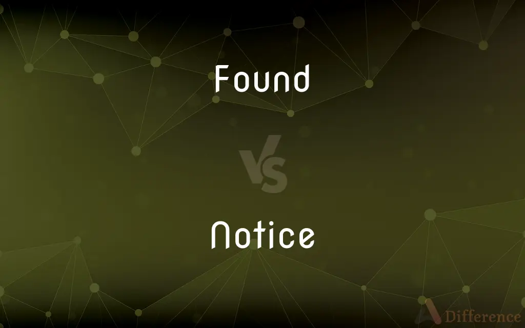 Found vs. Notice — What's the Difference?