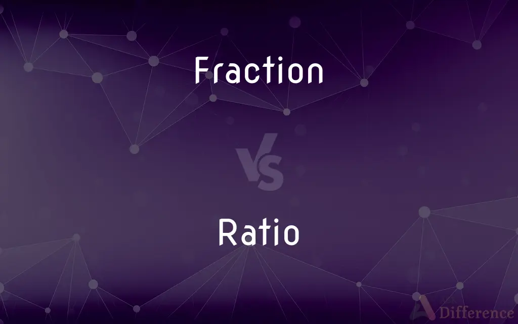 Fraction vs. Ratio — What's the Difference?