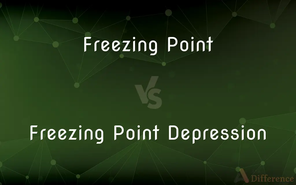Freezing Point vs. Freezing Point Depression — What's the Difference?