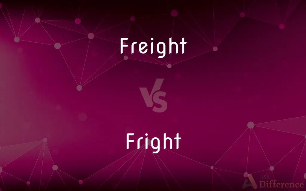 Freight vs. Fright — What's the Difference?