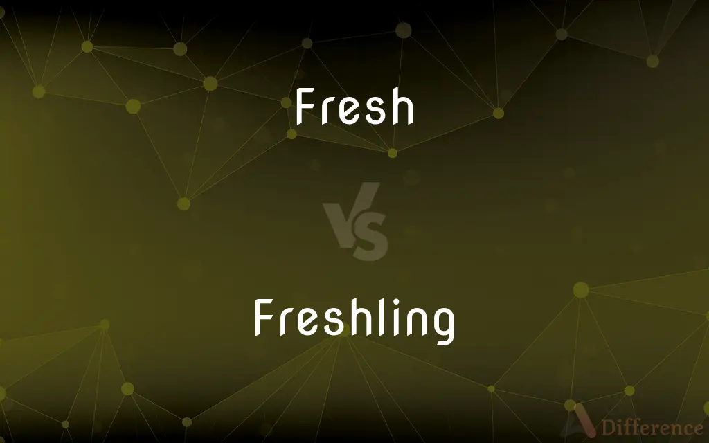 Fresh vs. Freshling — What's the Difference?
