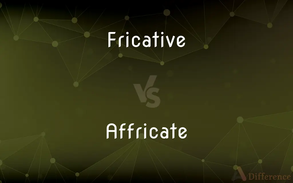 Fricative vs. Affricate — What's the Difference?