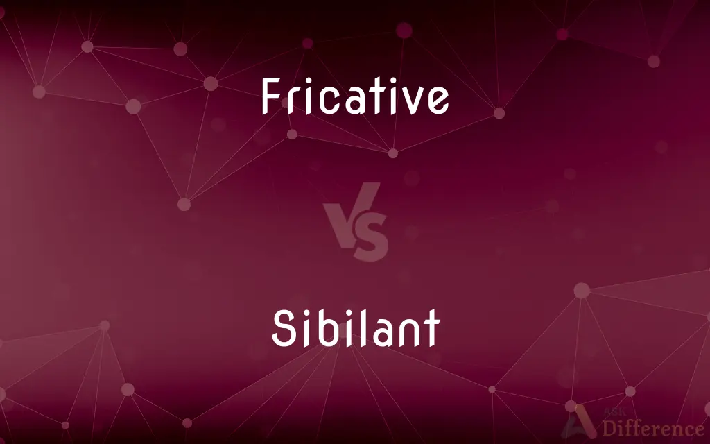 Fricative vs. Sibilant — What's the Difference?