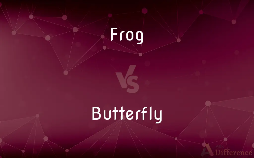Frog vs. Butterfly — What's the Difference?