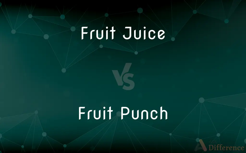 Fruit Juice vs. Fruit Punch — What's the Difference?