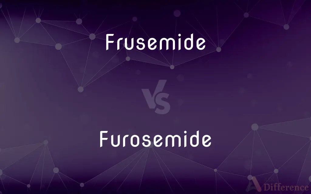 Frusemide vs. Furosemide — What's the Difference?