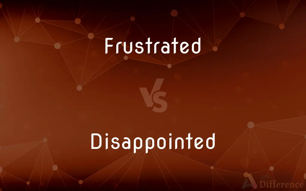 Frustrated vs. Disappointed — What's the Difference?
