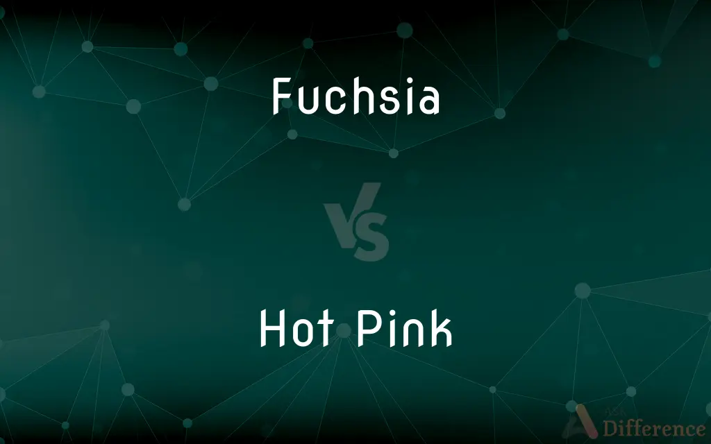 Fuchsia vs. Hot Pink — What's the Difference?