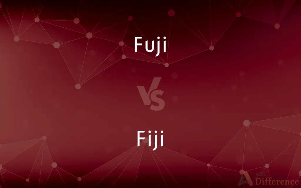 Fuji vs. Fiji — What's the Difference?