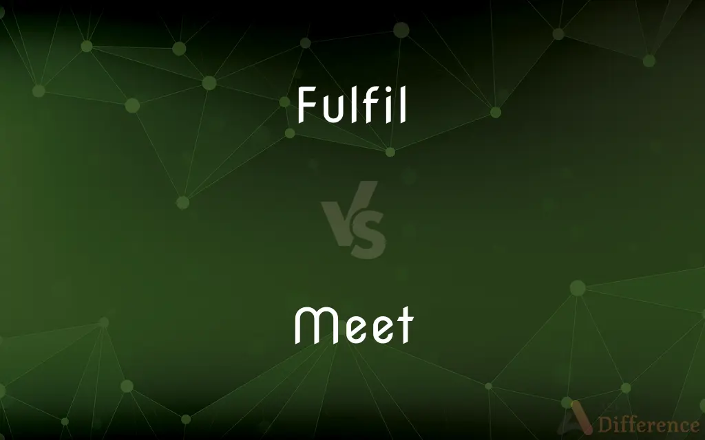 Fulfil vs. Meet — What's the Difference?
