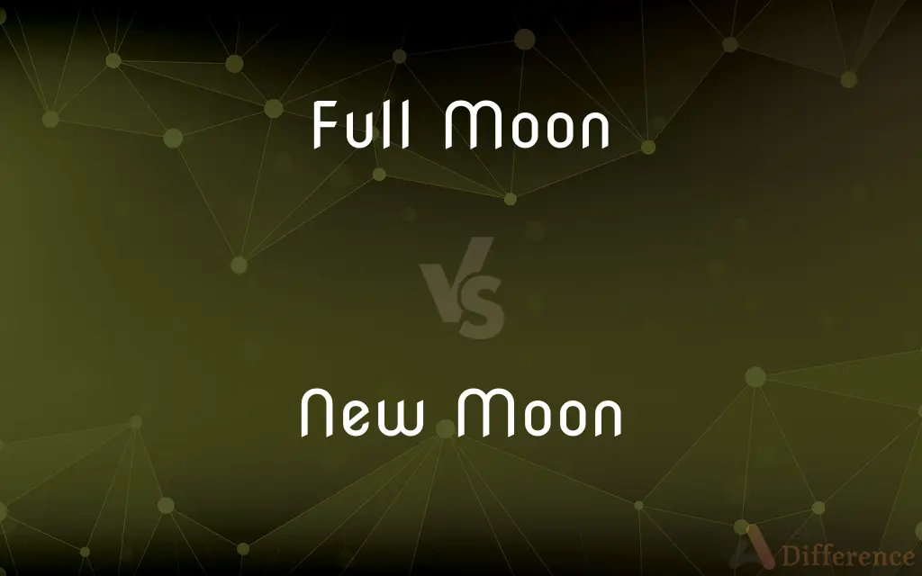 Full Moon vs. New Moon — What's the Difference?