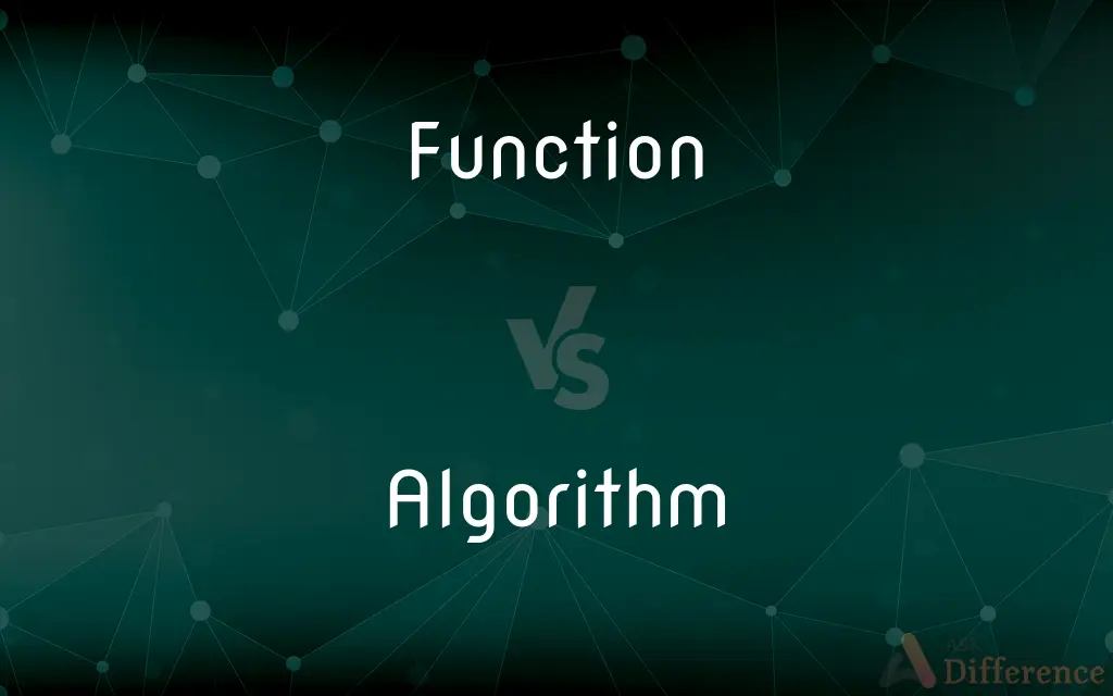 Function vs. Algorithm — What's the Difference?