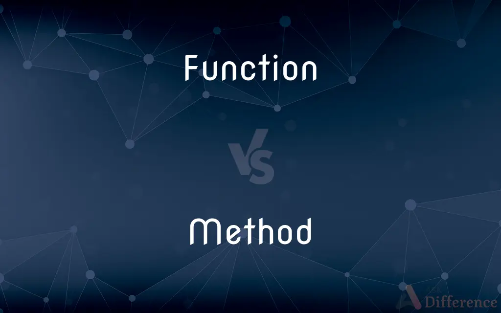 Function vs. Method — What's the Difference?