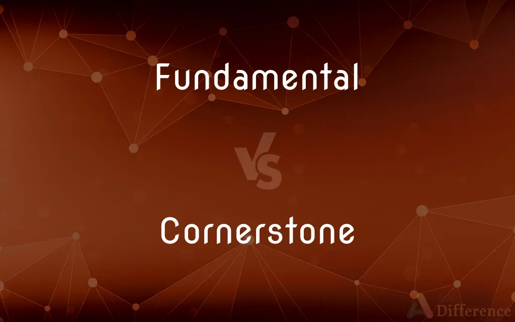 Fundamental vs. Cornerstone — What's the Difference?