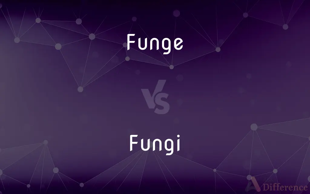 Funge vs. Fungi — What's the Difference?