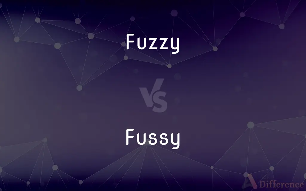 Fuzzy vs. Fussy — What's the Difference?