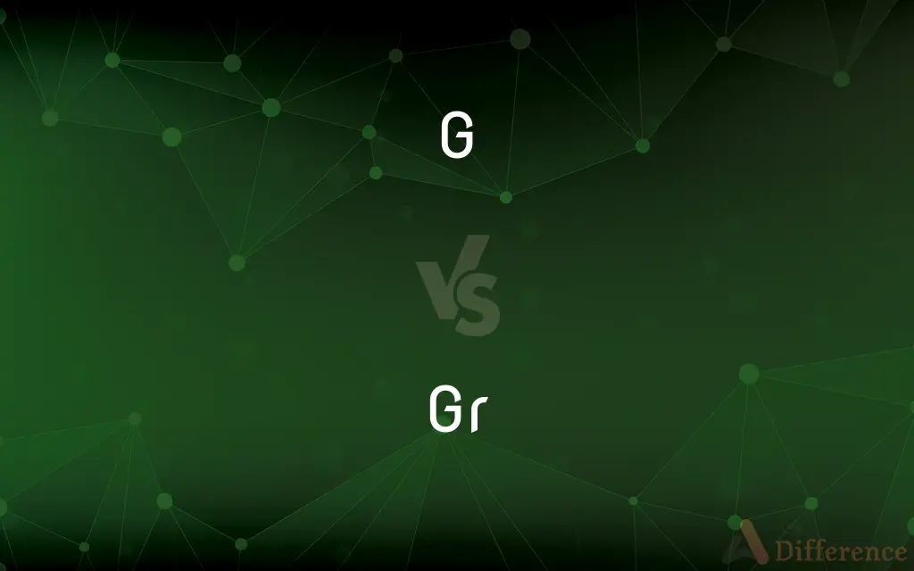 G vs. Gr — What's the Difference?