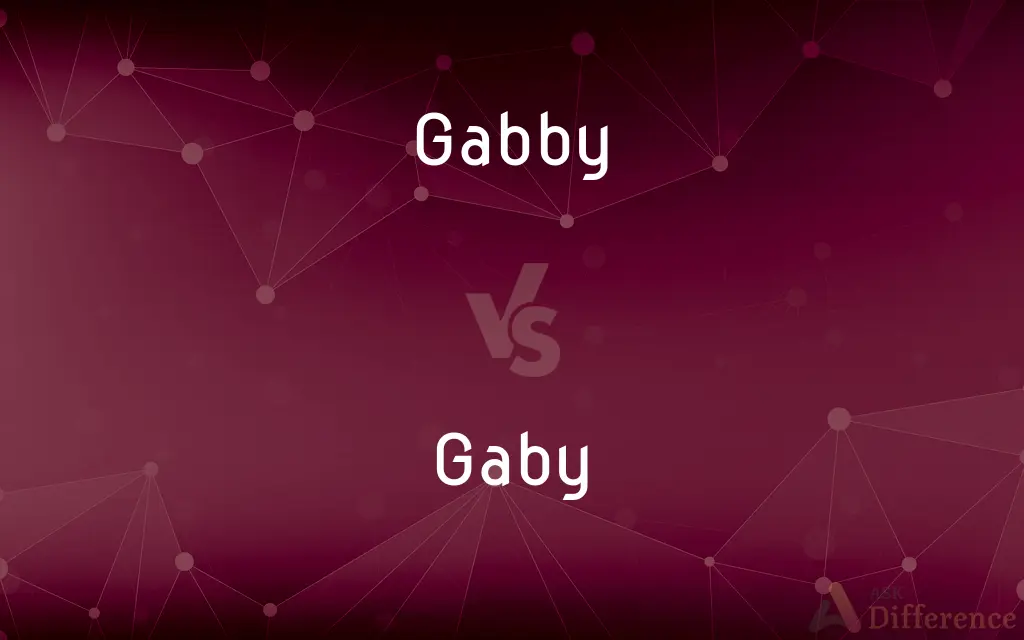Gabby vs. Gaby — What's the Difference?