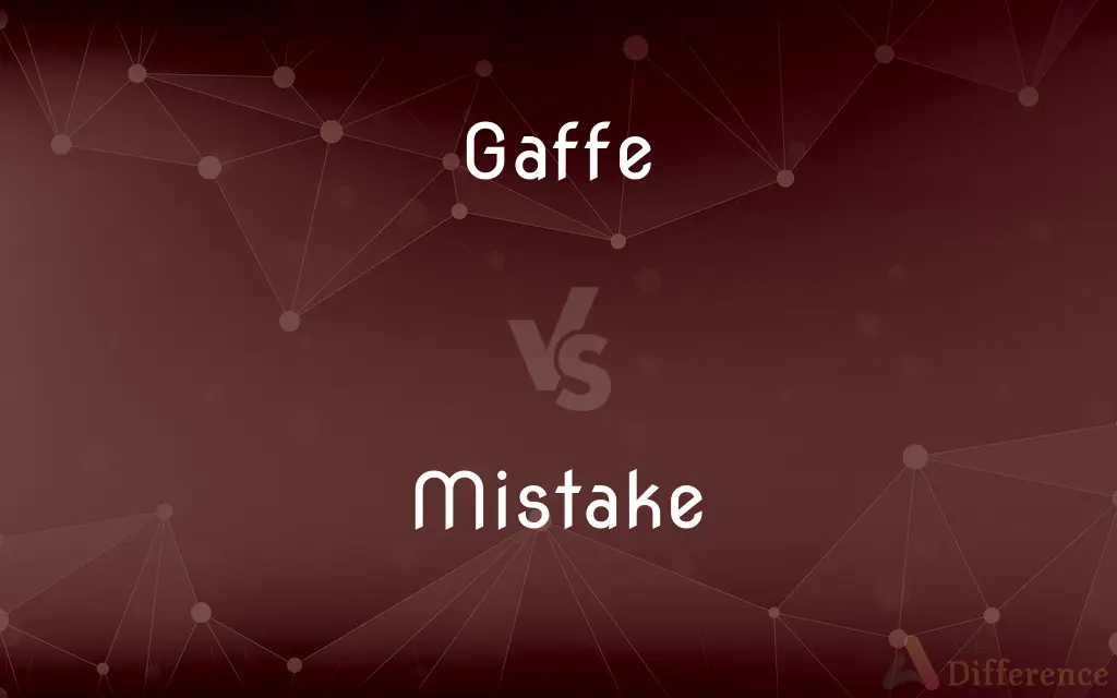Gaffe vs. Mistake — What's the Difference?