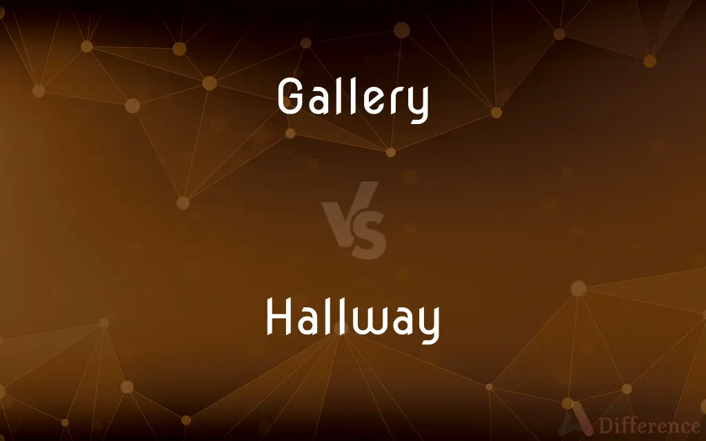 Gallery vs. Hallway — What's the Difference?