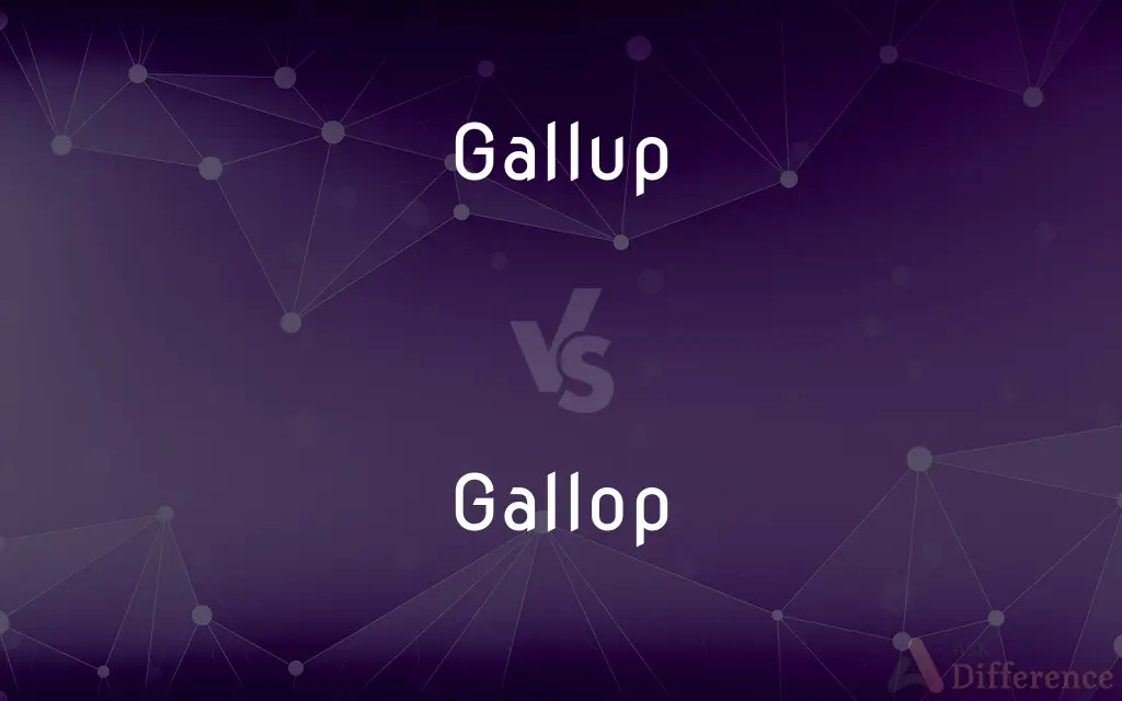 Gallup vs. Gallop — What's the Difference?