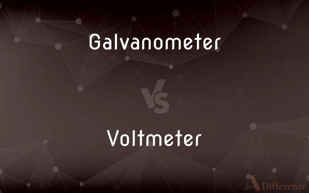 Galvanometer vs. Voltmeter — What's the Difference?