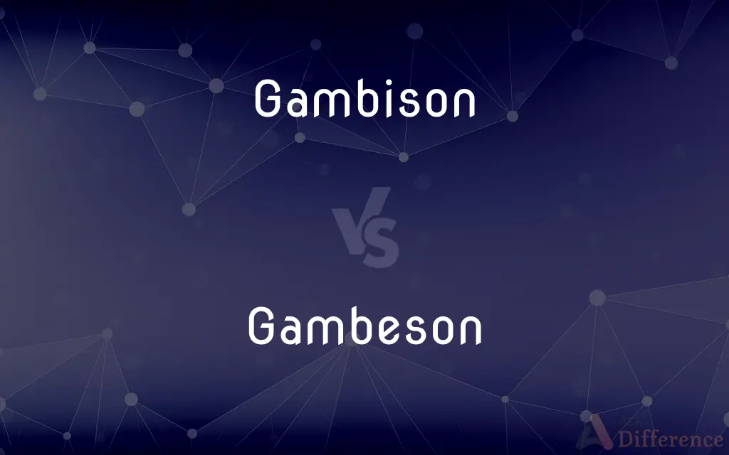 Gambison vs. Gambeson — What's the Difference?