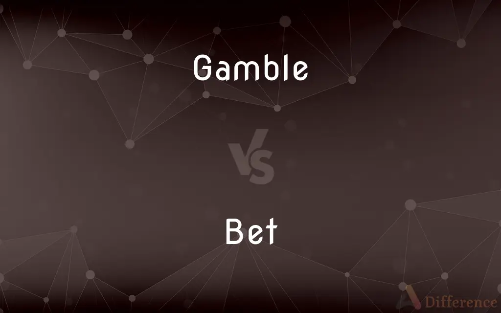 Gamble vs. Bet — What's the Difference?