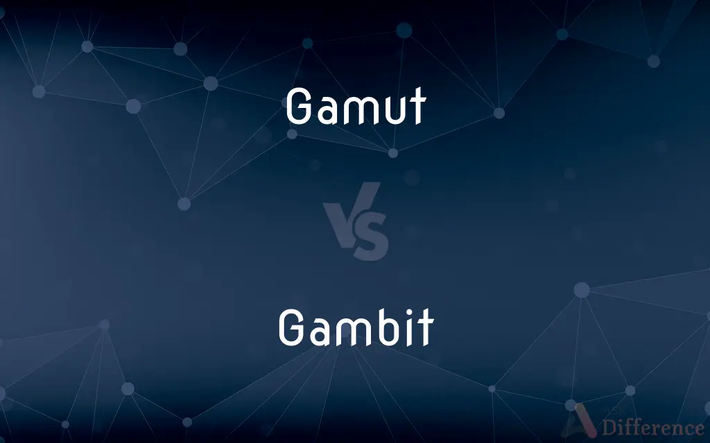 Gamut vs. Gambit — What's the Difference?