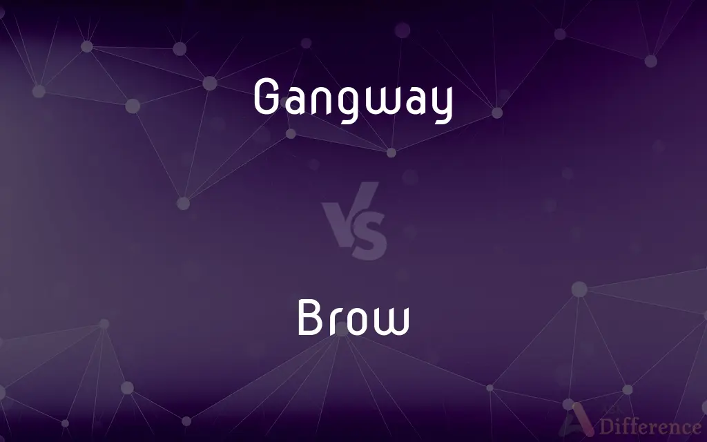 Gangway vs. Brow — What's the Difference?