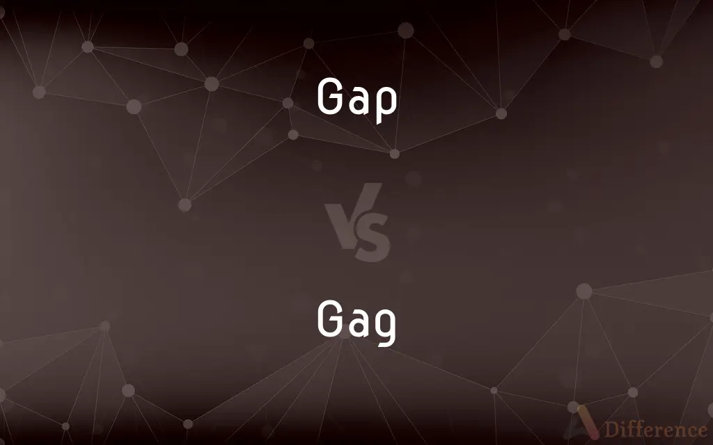 Gap vs. Gag — What's the Difference?