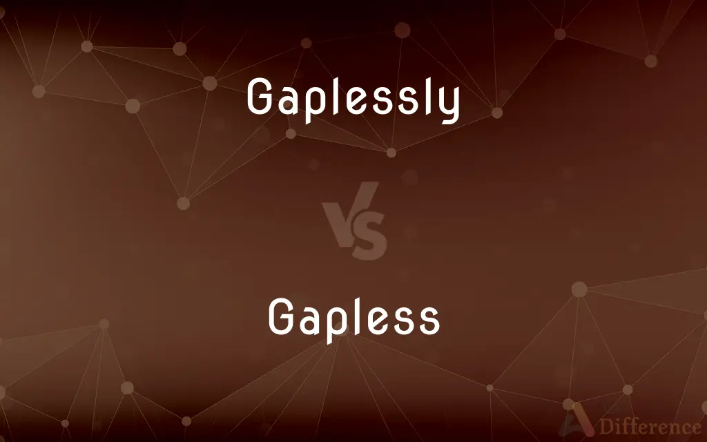 Gaplessly vs. Gapless — What's the Difference?