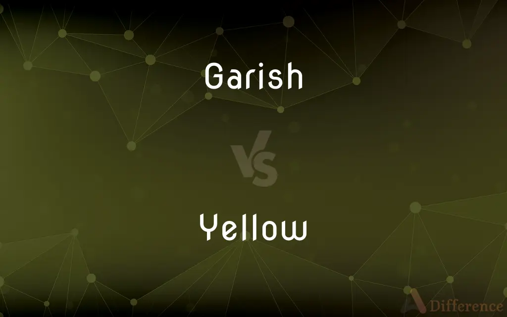 Garish vs. Yellow — What's the Difference?