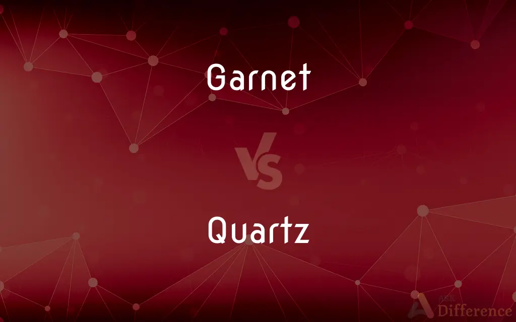 Garnet vs. Quartz — What's the Difference?