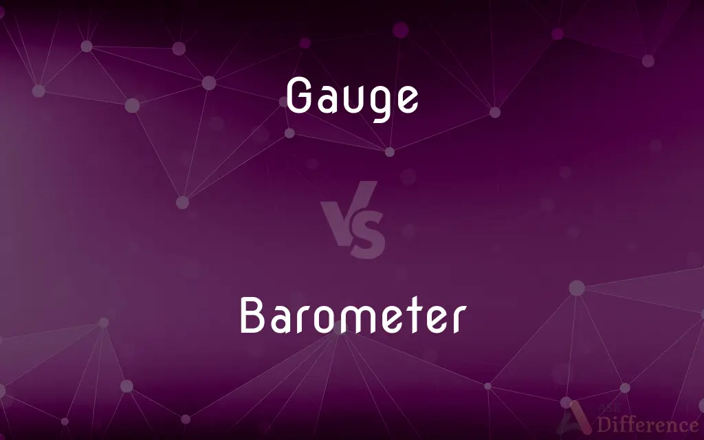 Gauge vs. Barometer — What's the Difference?