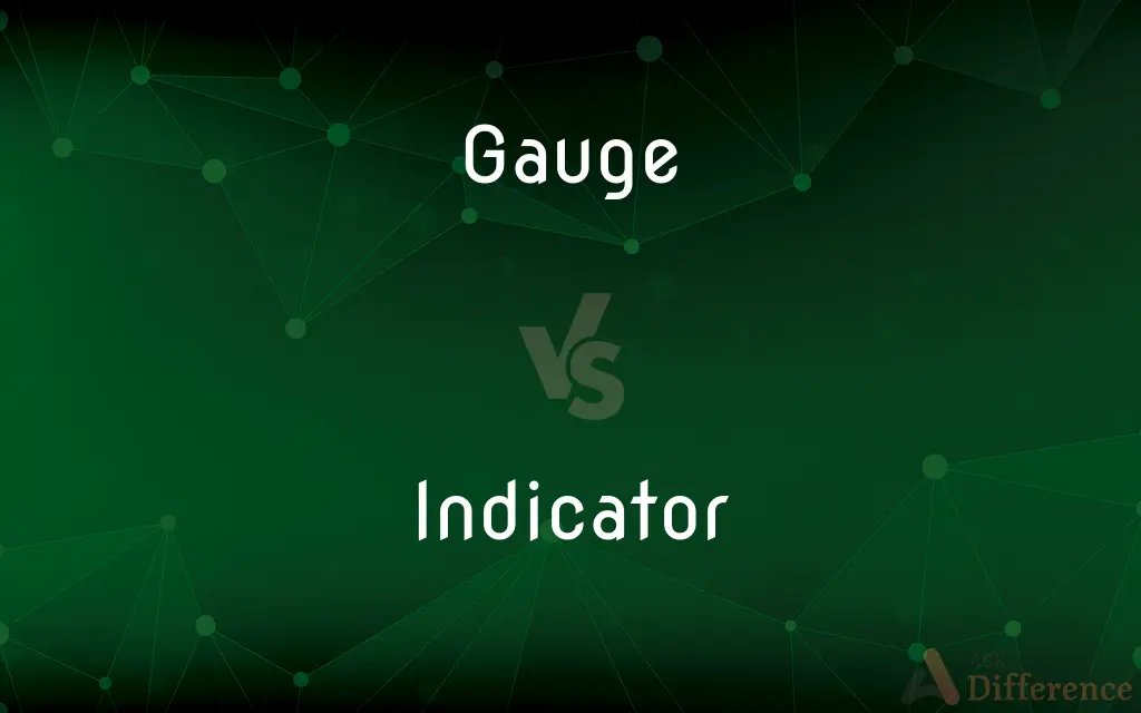 Gauge vs. Indicator — What's the Difference?