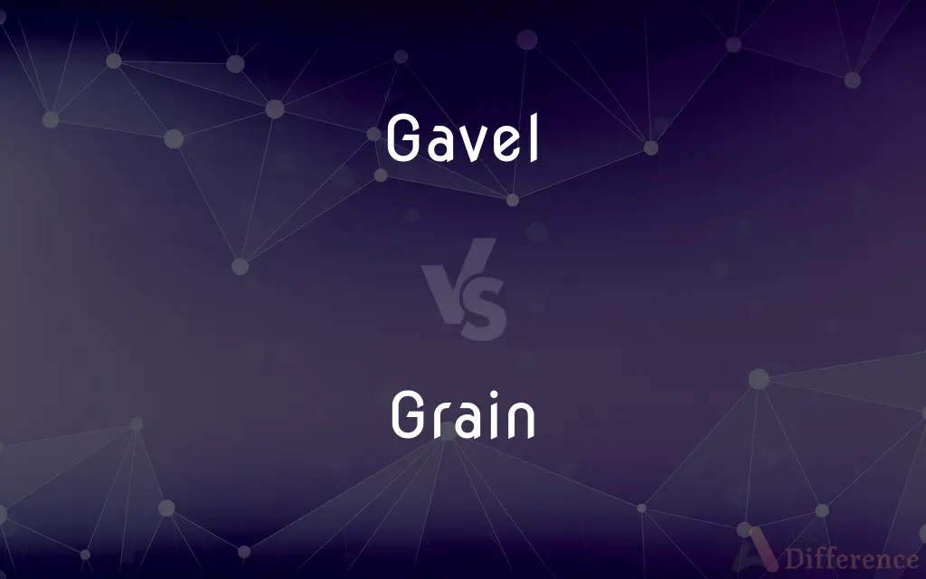 Gavel vs. Grain — What's the Difference?