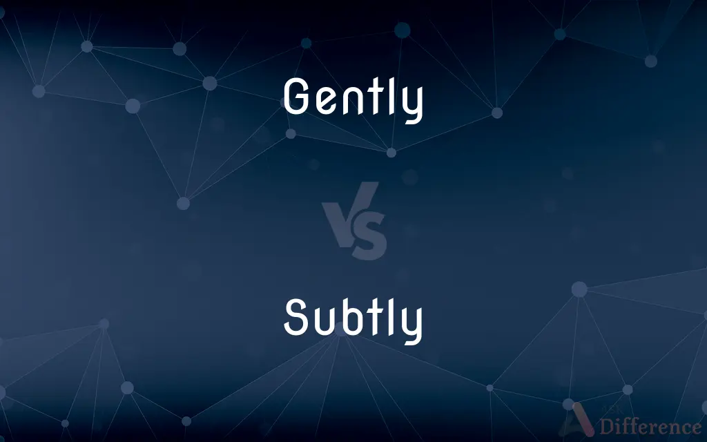 Gently vs. Subtly — What's the Difference?