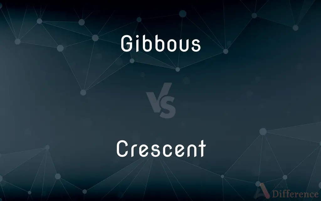 Gibbous vs. Crescent — What's the Difference?