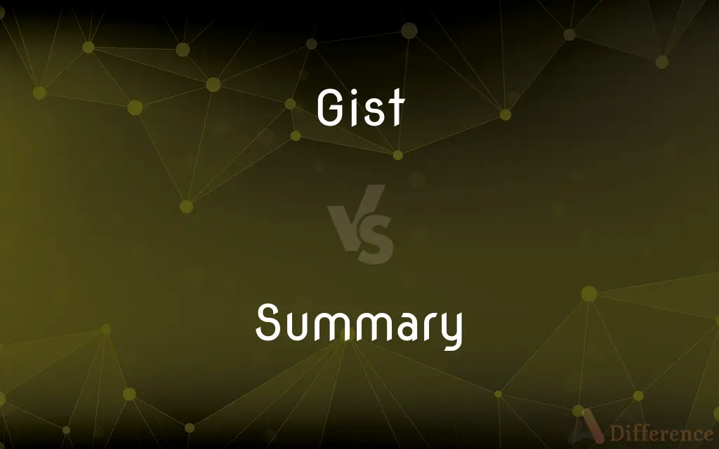 Gist vs. Summary — What's the Difference?