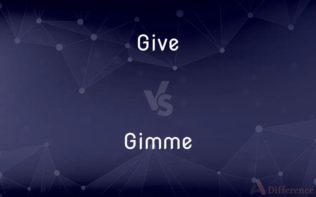 Give vs. Gimme — What's the Difference?