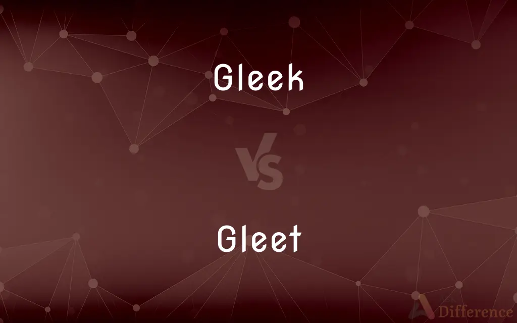 Gleek vs. Gleet — What's the Difference?