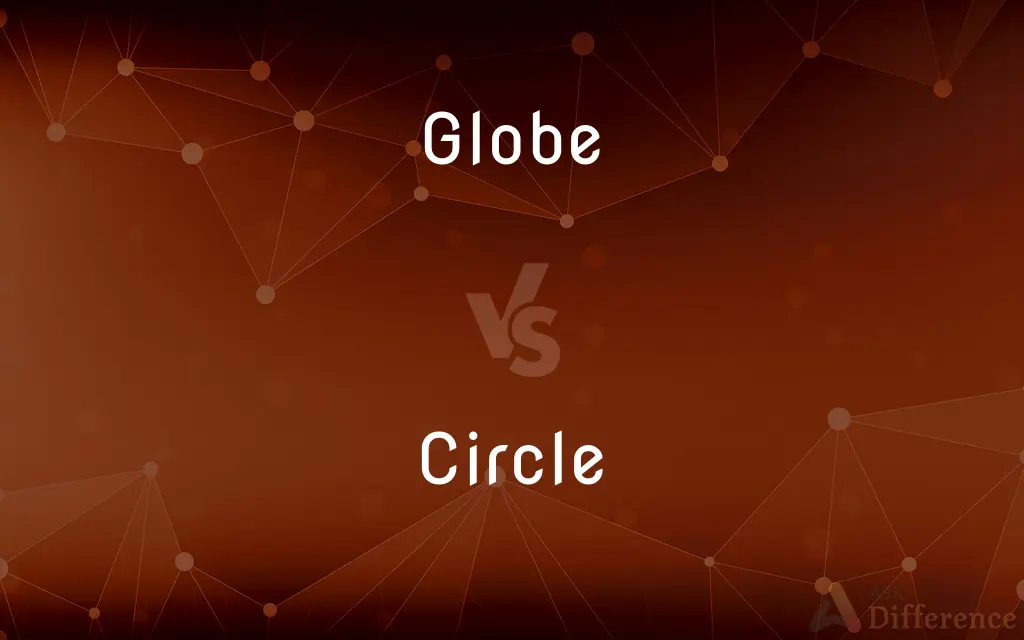 Globe vs. Circle — What's the Difference?