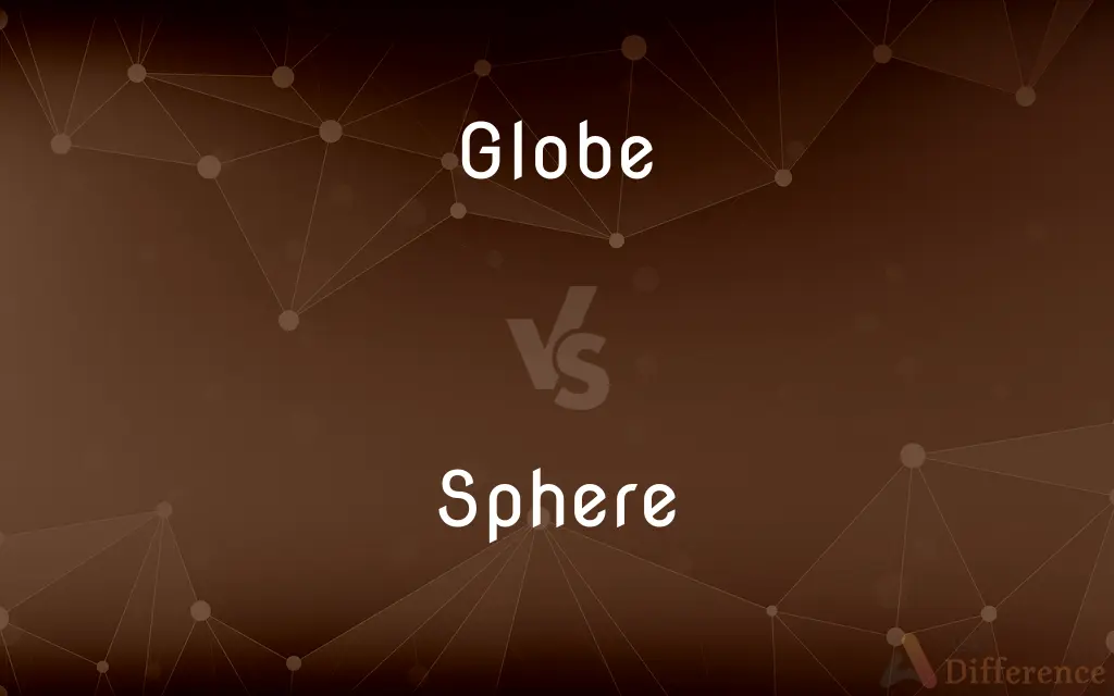 Globe vs. Sphere — What's the Difference?