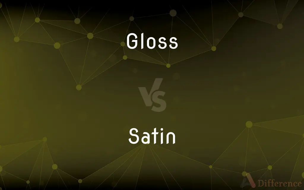 Gloss vs. Satin — What's the Difference?