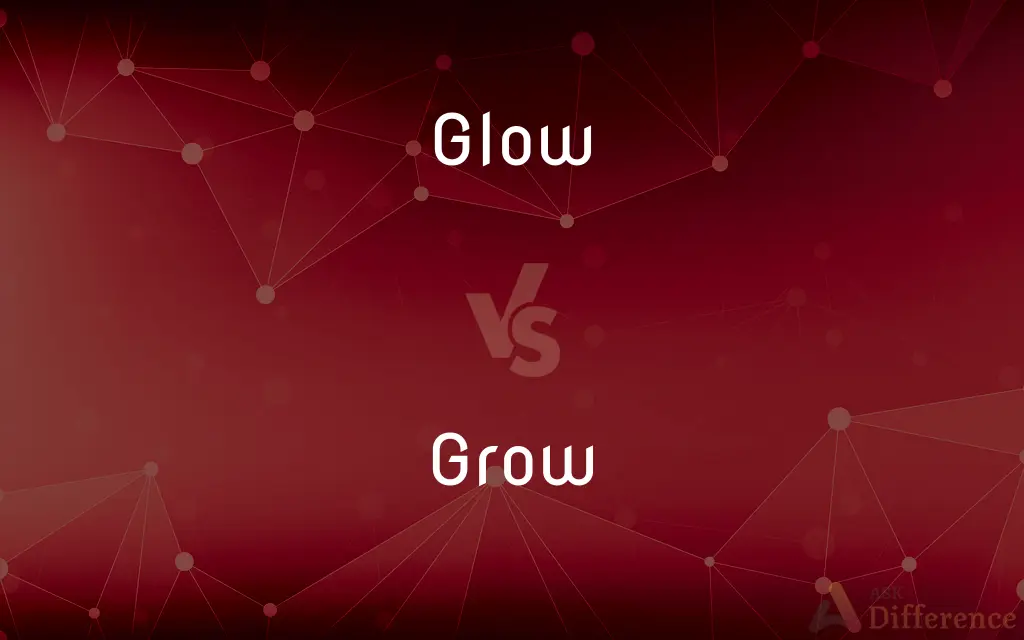 Glow vs. Grow — What's the Difference?