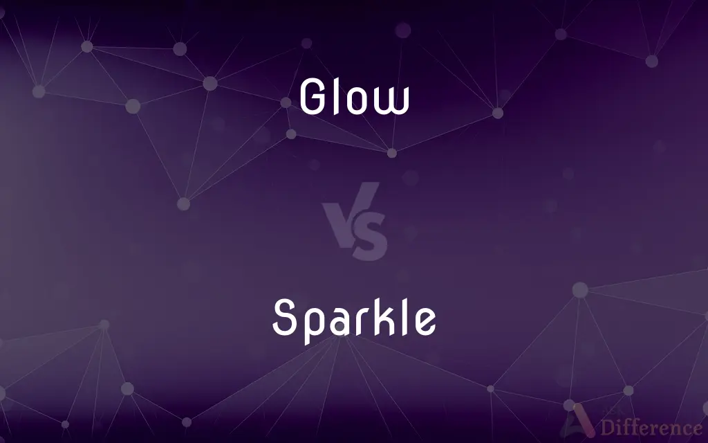 Glow vs. Sparkle — What's the Difference?