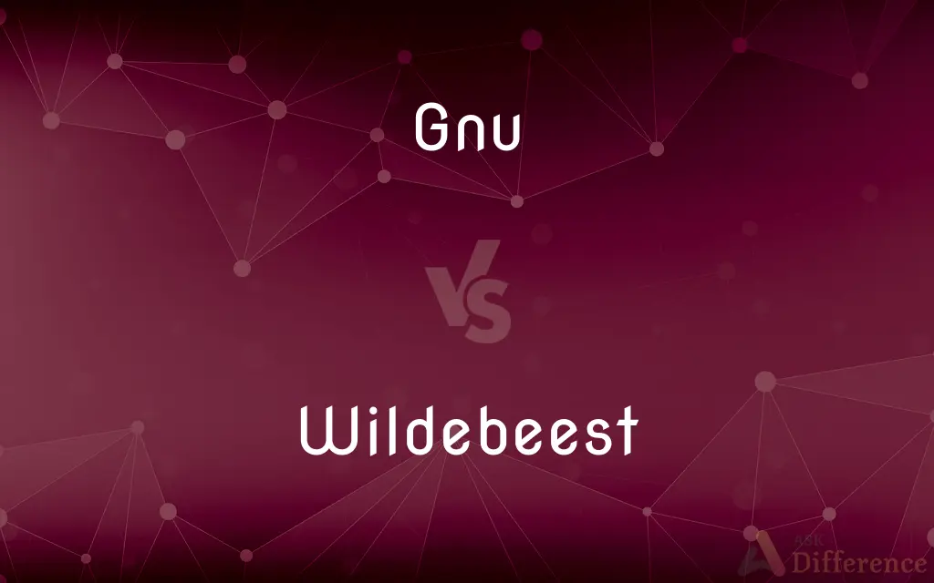 Gnu vs. Wildebeest — What's the Difference?