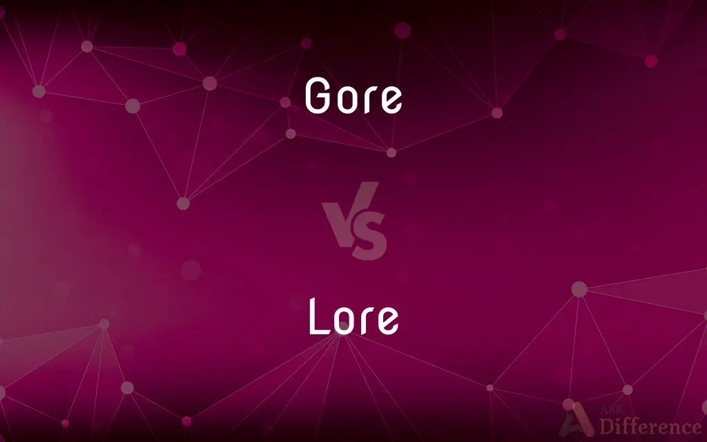 Gore vs. Lore — What's the Difference?