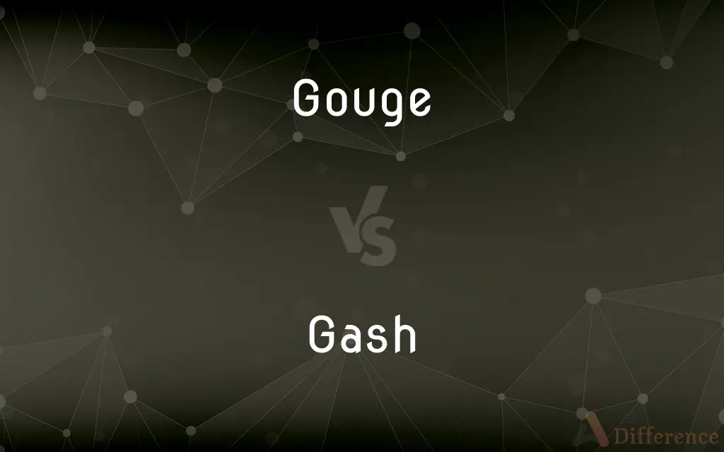 Gouge vs. Gash — What's the Difference?